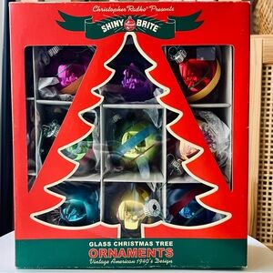 Christopher Radko Retired Shiny Brite Ornament Set